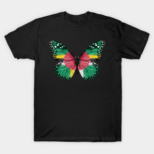 Dominican Flag  Butterfly - Gift for Dominican From Dominica T-Shirt